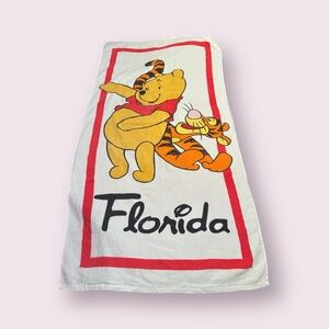 Disney White And Red Winnie the Pooh and Tigger Beach Towel 55" x 27"